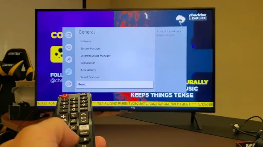 Factory reset your Samsung TV