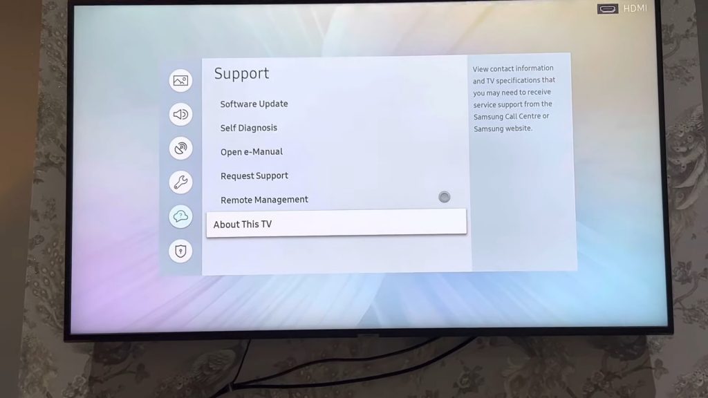 How to find the MAC address on your Samsung TV