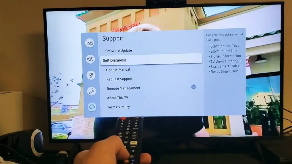 How to run a self-diagnosis test on your Samsung TV