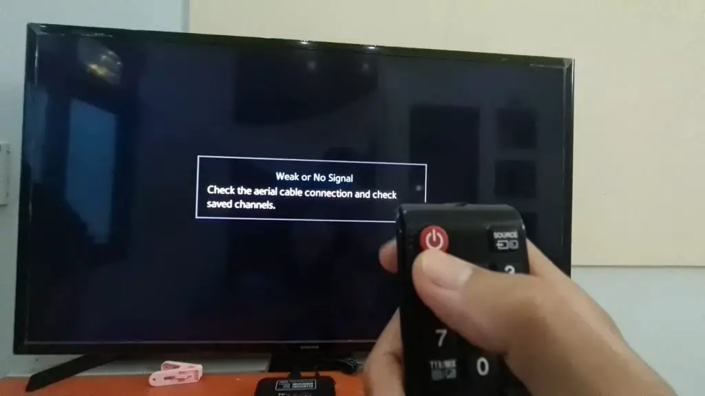 Not available message on TV won't go away