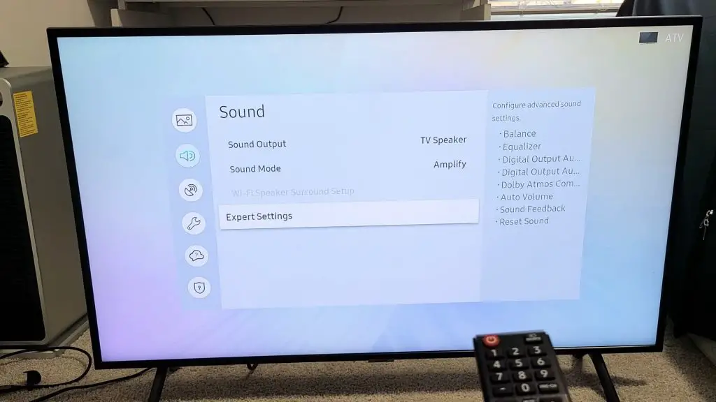 Reset the sound settings