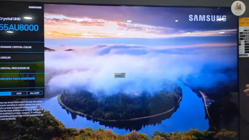 Samsung TV channel stuck on the screen