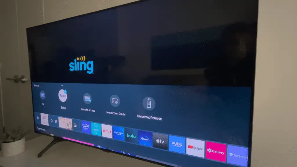Samsung smart tv has no magnifying glass to add apps