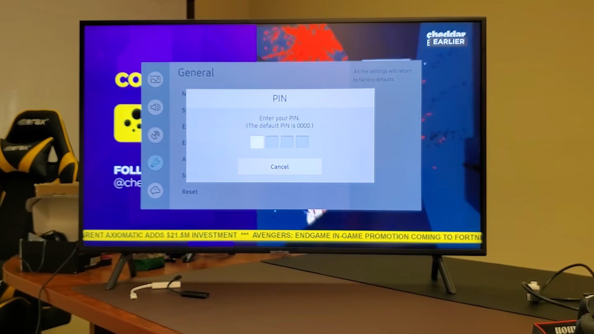 How to factory reset Samsung TV?