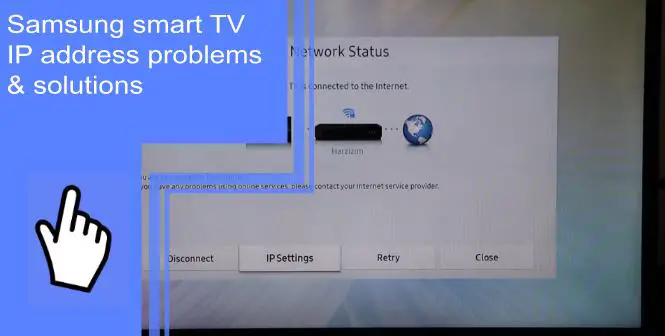 samsung smart tv ip address problems