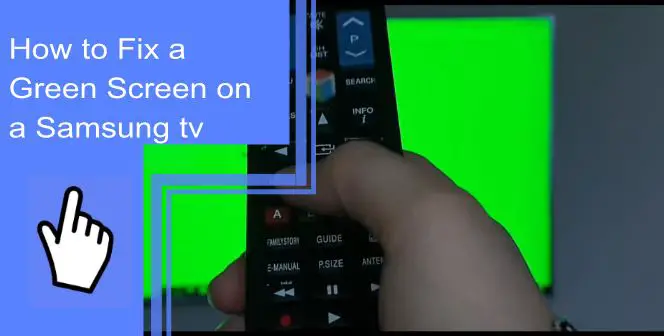 samsung tv color problems green