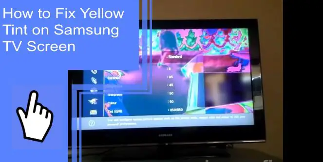 samsung tv color problems yellow