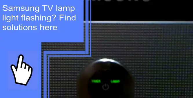 samsung tv lamp light flashing
