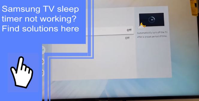 samsung tv sleep timer not working