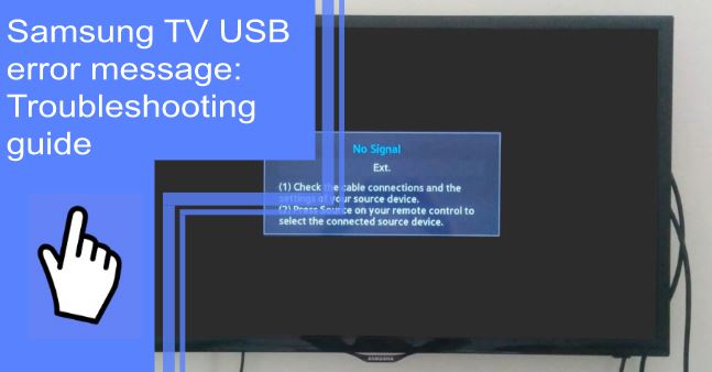 samsung tv usb error message