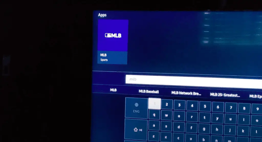 MLB TV Samsung Smart TV Problems