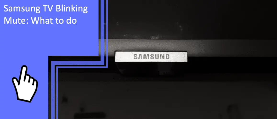 Samsung TV Blinking Mute