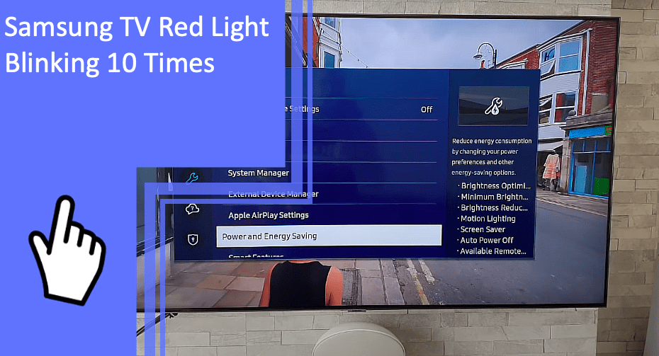 Samsung TV Red Light Blinking 10 Times