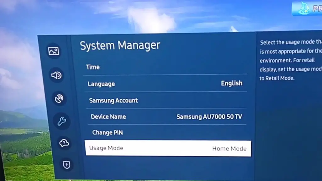 Samsung tv pop up on bottom of screen