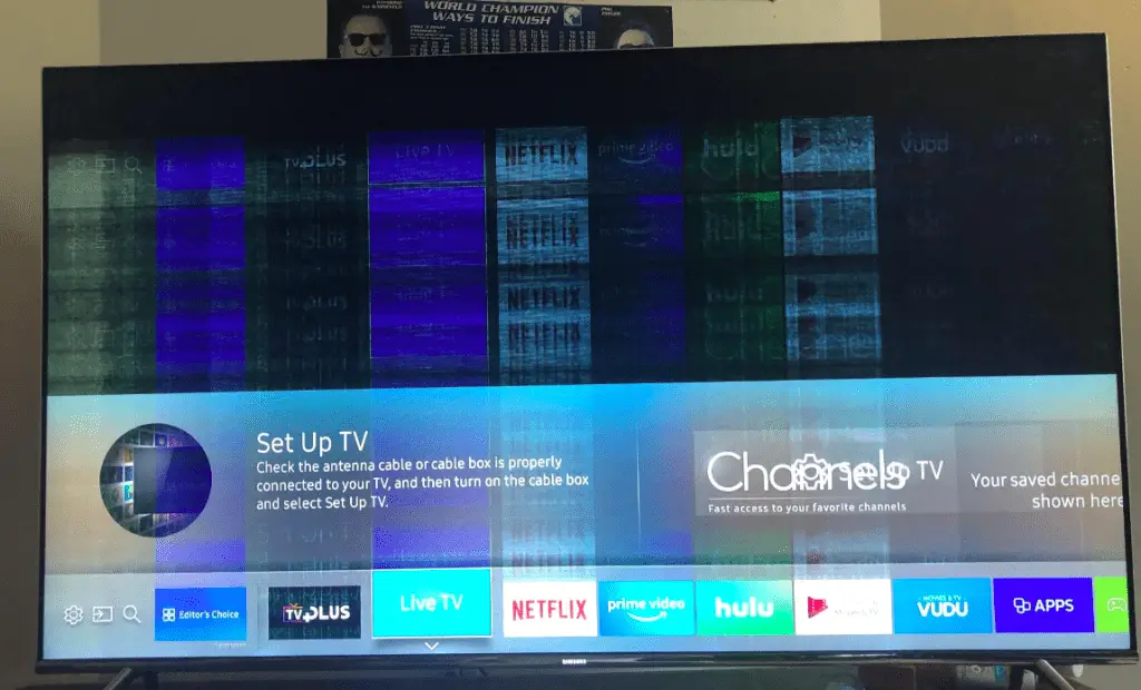 samsung tv screen glitch