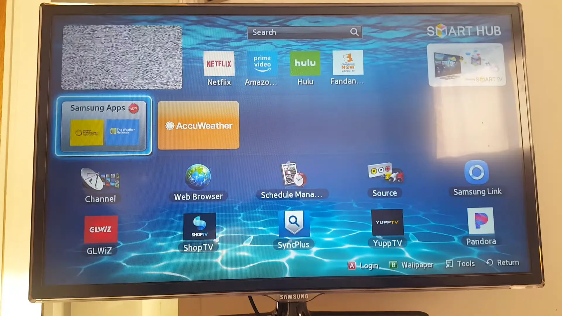Overview of a Samsung Smart TV