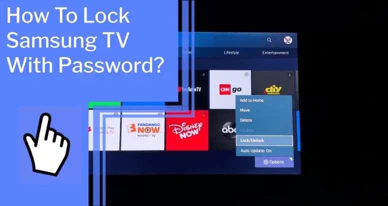 how to lock samsung tv with password