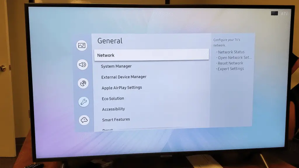 Accessing Your TV_s Network Settings