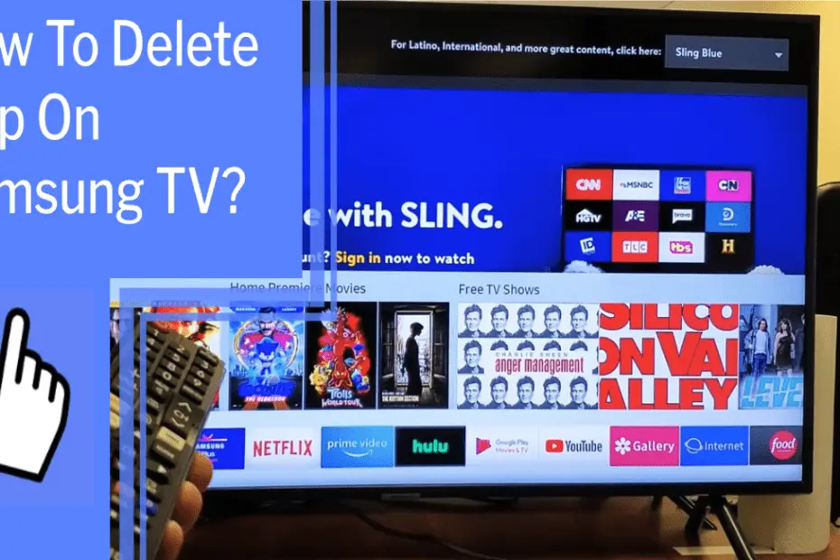 how to delete app on samsung tv
