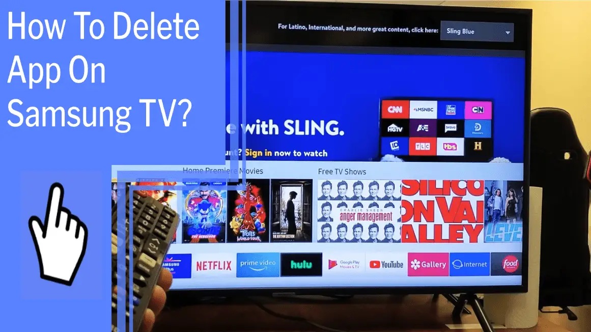 how to delete app on samsung tv
