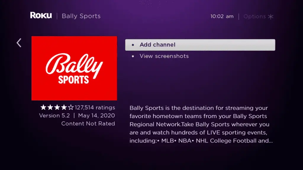 Installing the Bally Sports App