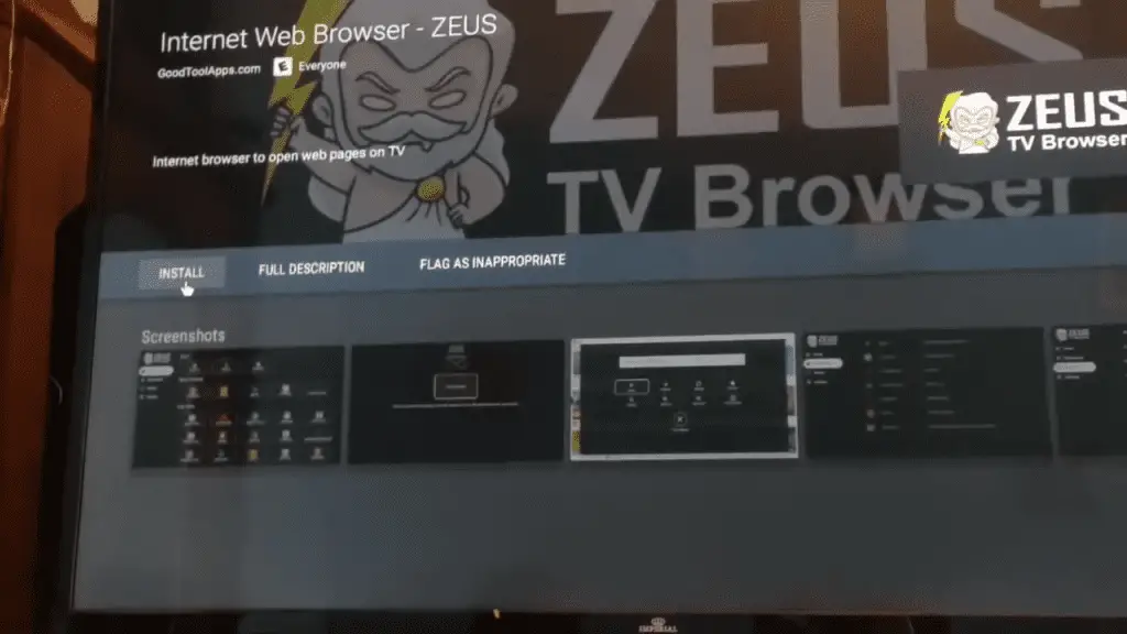 Installing the Zeus App on your Samsung TV