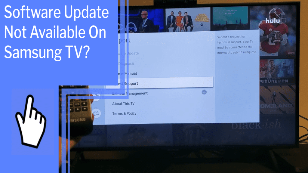 software update not available on samsung tv