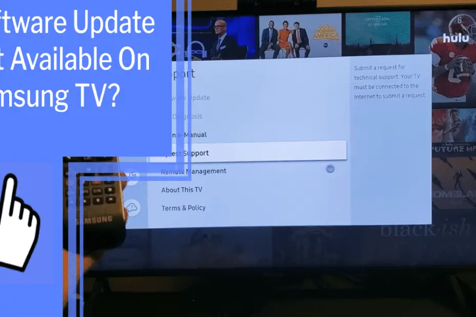 software update not available on samsung tv