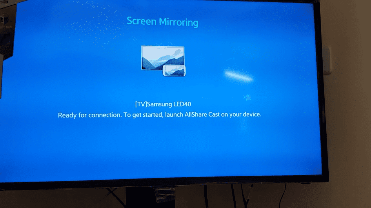 Connecting to a Samsung TV with an AllShare Cast